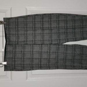 High Waist Plaid Print Leggings